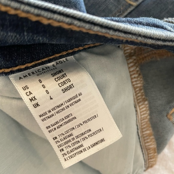 American eagle skinny jeans -size 0 short - Picture 3 of 5